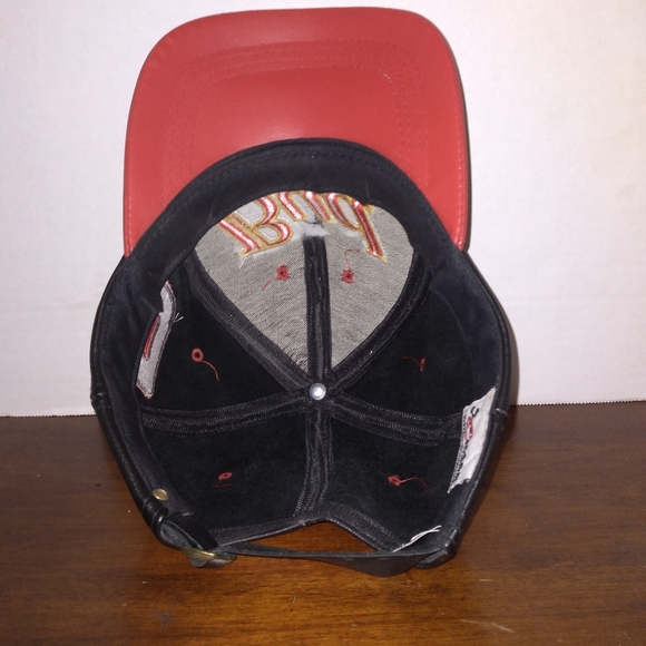 Vintage Dale Earnhardt Jr. BUD King of Beers Leather Hat - Picture 6 of 6